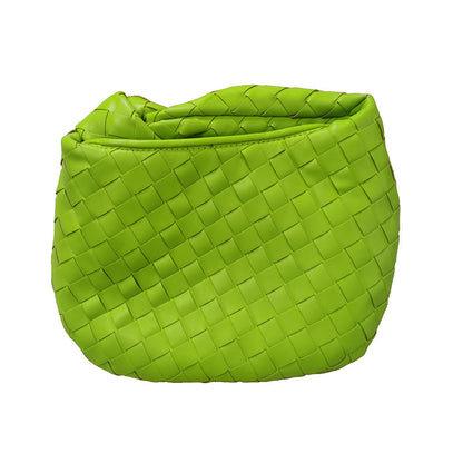 Woven Croissant Knotted Handbag Underarm Hand Bag