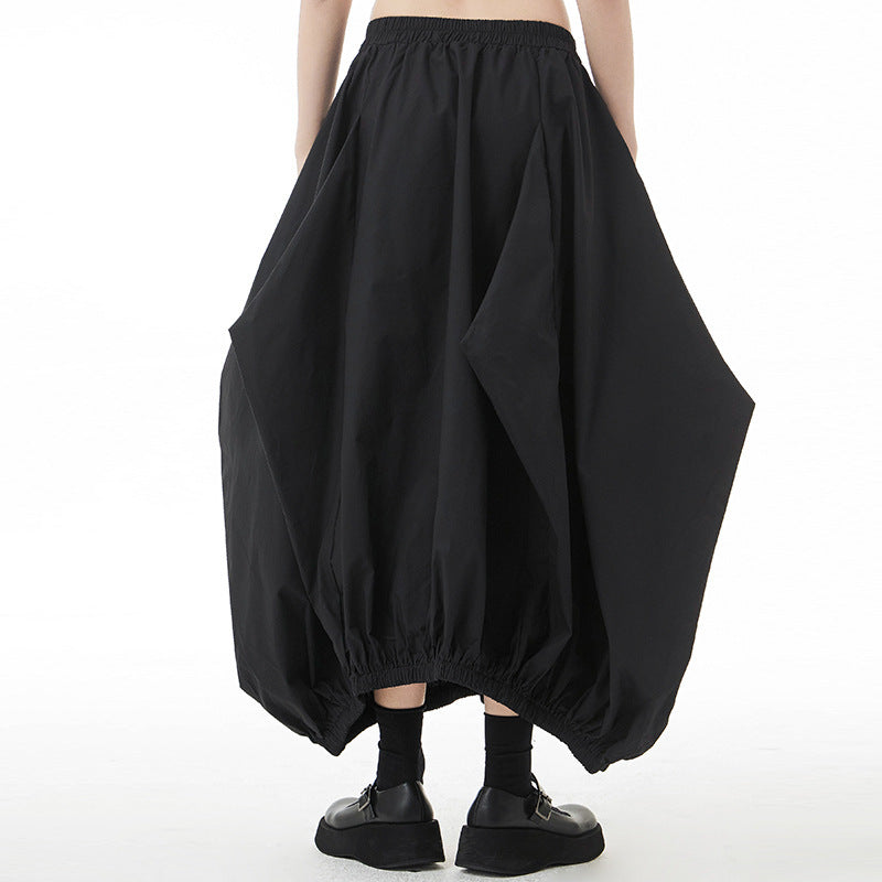 Women's Spring And Autumn Plus Size Loose Pleated Skirt