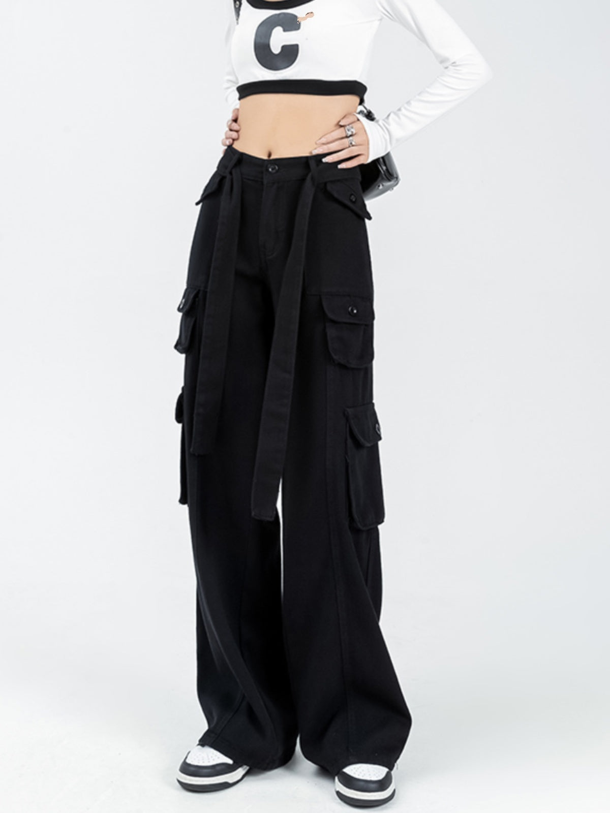 Overalls Women's Loose Straight Wide-leg Pants