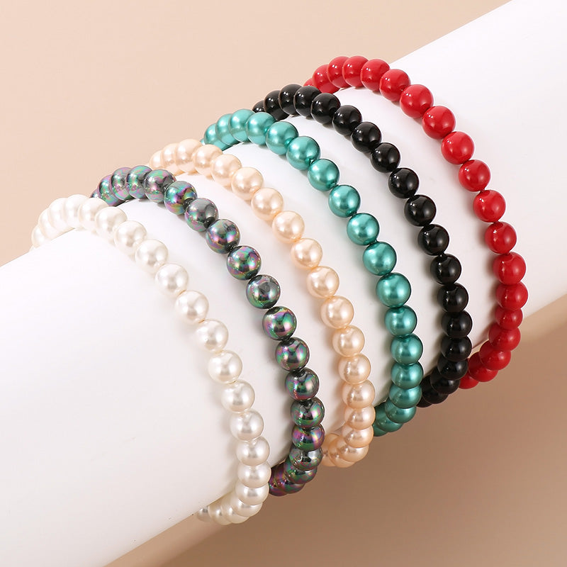 Bracelet de perles en acier inoxydable