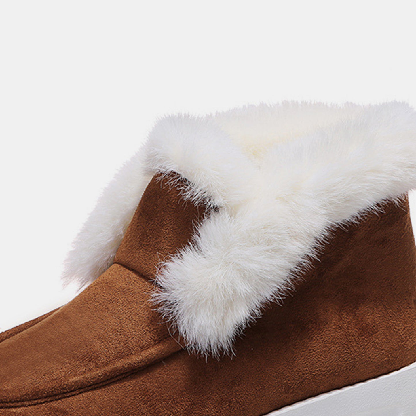 Botas de nieve de ante peludo