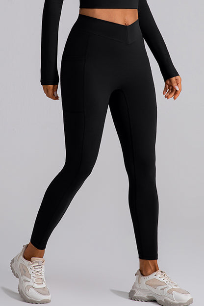 Legging actif taille haute avec poches