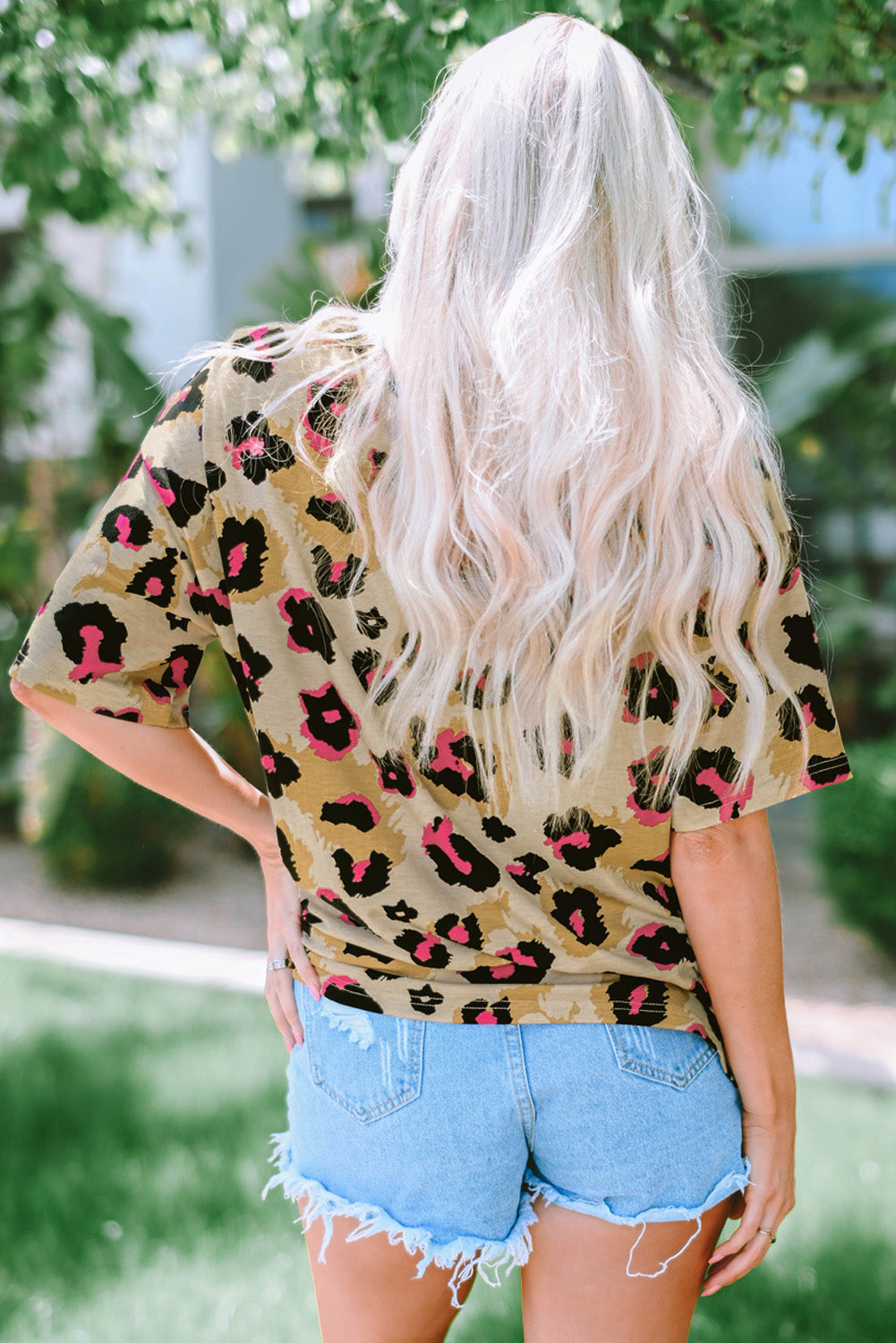 Boyfriend Leopard Print Loose T Shirt