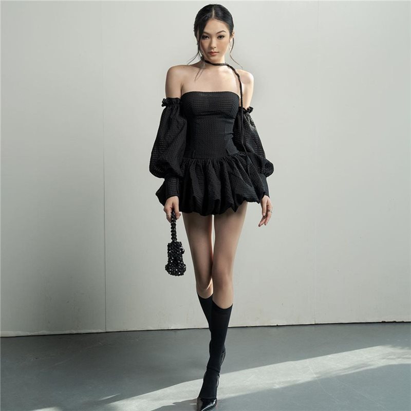 Female Backless Slim Fit Chest-wrapped Dress