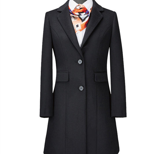 Women's Graceful And Fashionable Woolen Coat