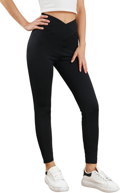 Black Arched Waist Seamless Active Leggings