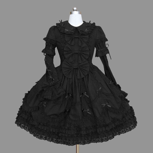 Female Gothic Sleeve Lapel Dress