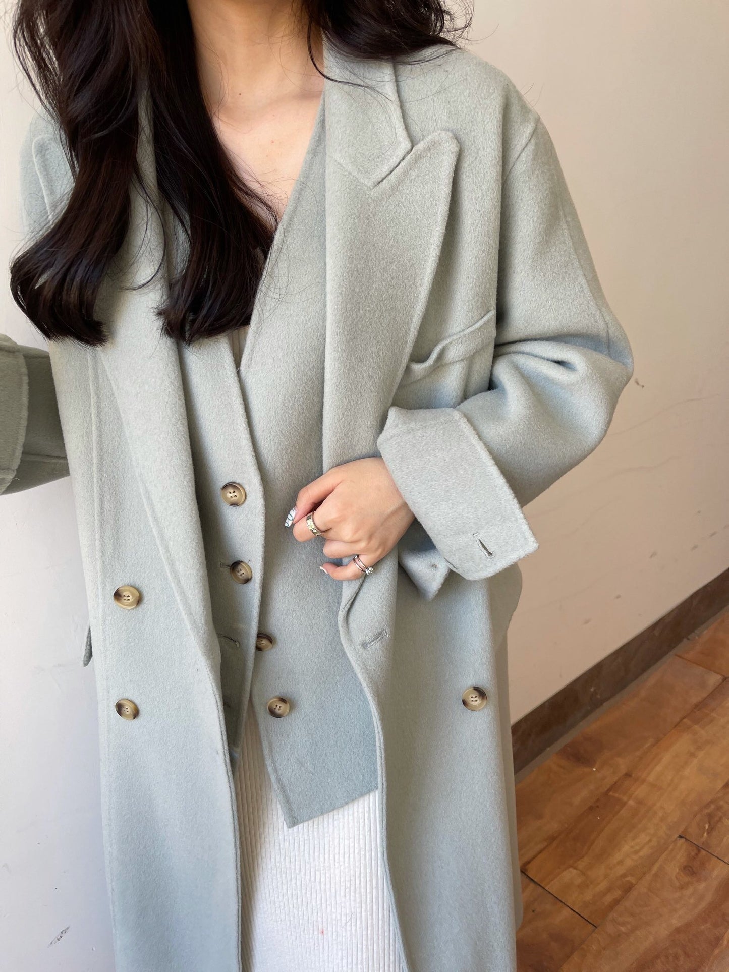 Women's Vest Two Piece Woolen Coat