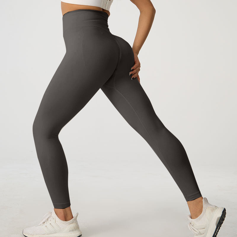 Autumn And Winter Peach Hip Yoga Trousers Sports Cycling Pants