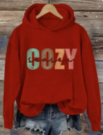 Men's Ladies Hoodie Letter Print Sweatshirt