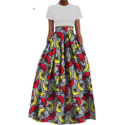 Women's Summer Batik Printed Skirt