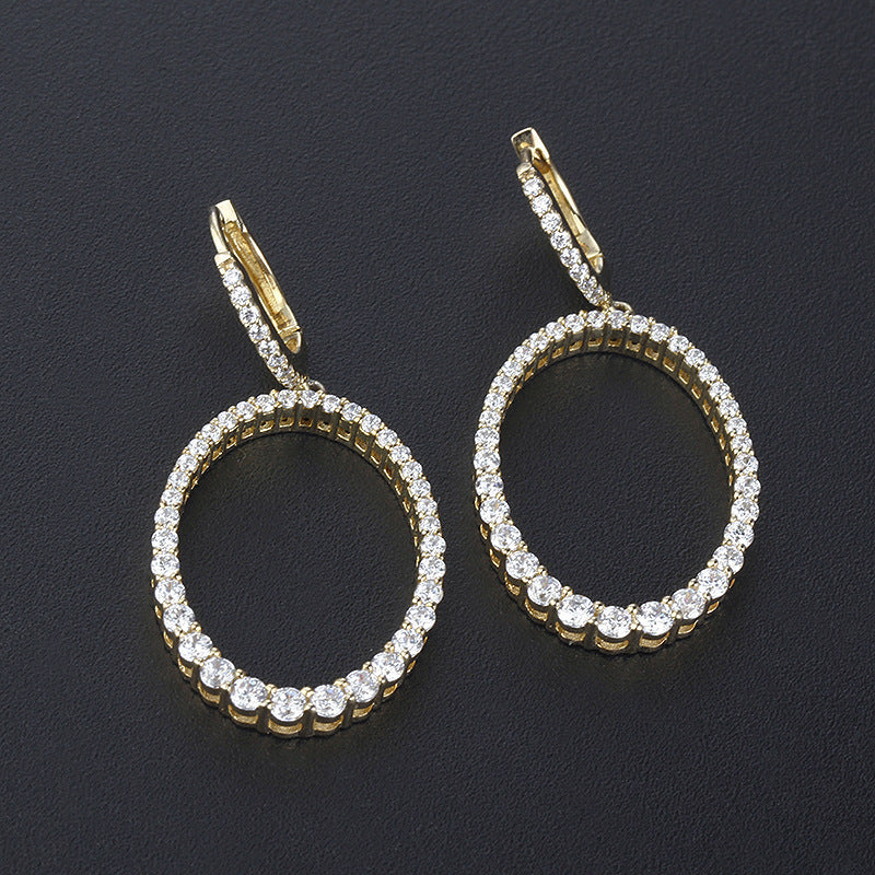 4371E Simple S925 Silver Earrings