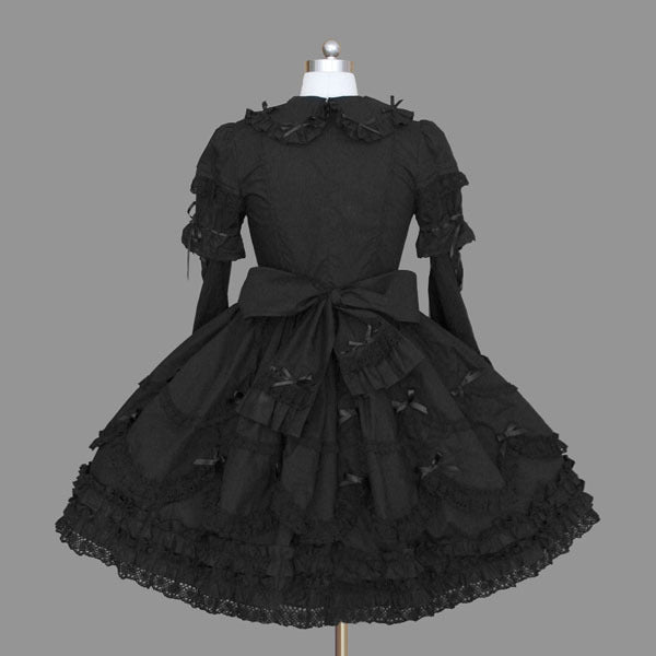 Female Gothic Sleeve Lapel Dress