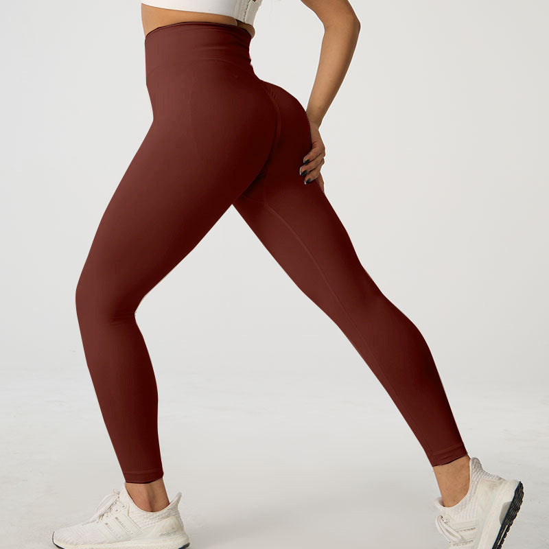 Autumn And Winter Peach Hip Yoga Trousers Sports Cycling Pants