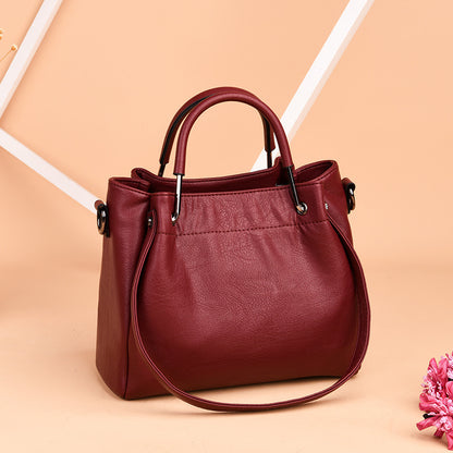 Bolsos Bolsos Bolsos De Mujer De Moda Coreana Bolso Retro De Cuero Suave Bolso De Mano