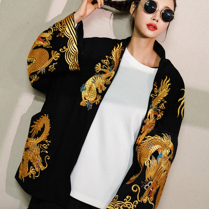 Dragon embroidered jacket