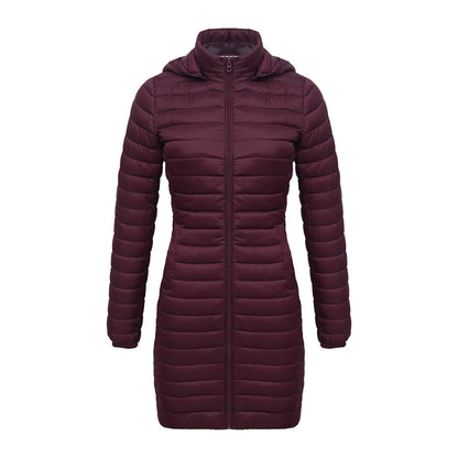 Women's Lightweight Mid-length Slim-fit Cotton-padded Jacket