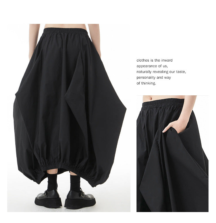 Women's Spring And Autumn Plus Size Loose Pleated Skirt