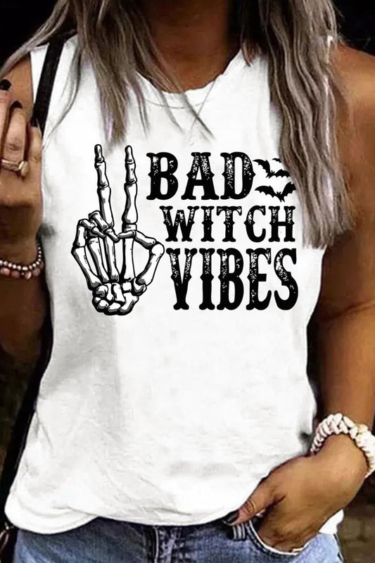 T-shirt col rond BAD WITCH VIBES