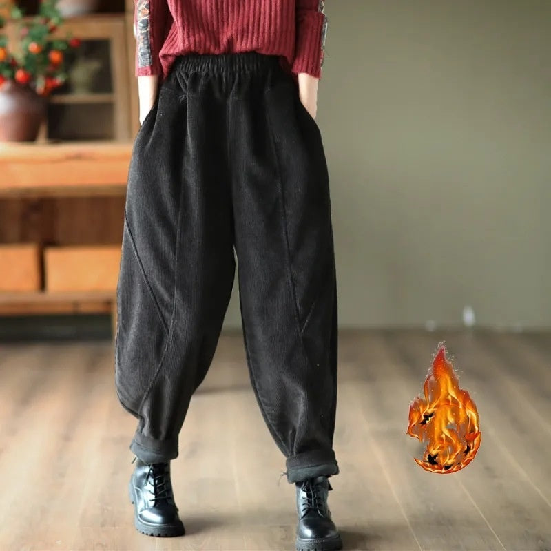 Pantalones con forro polar para niños con forro polar más grueso