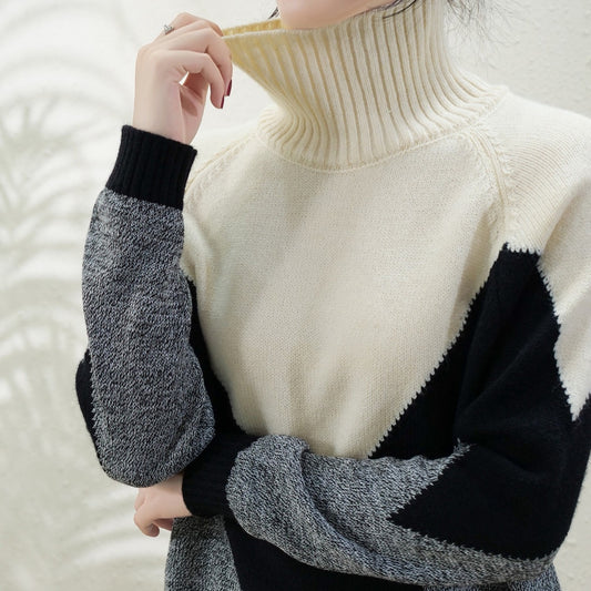 Women's Turtleneck Wool Knitted Bottoming Shirt