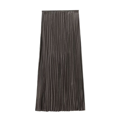 Summer New Women's Pleated Long Sling Dress