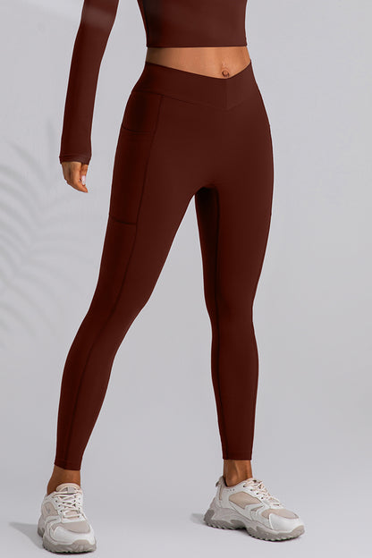 Legging actif taille haute avec poches