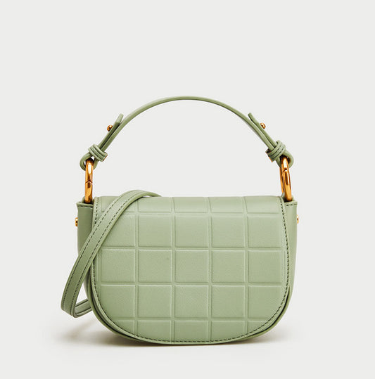 Women's green shoulder bag