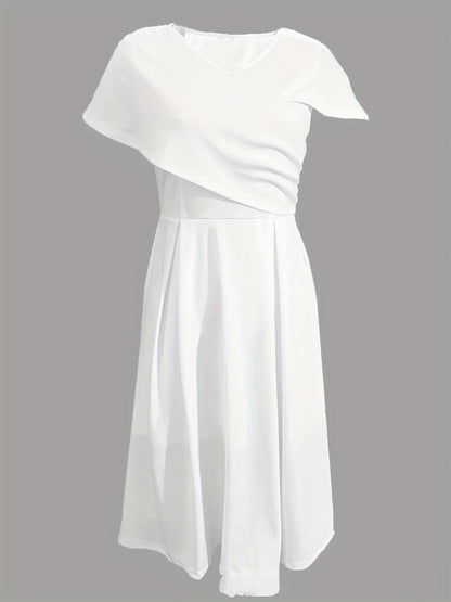 Robe longue blanche de type banquet