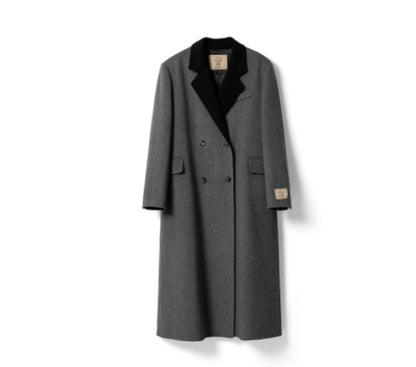 Manteau ample à revers pour femme