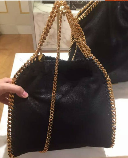 Foldable chain shoulder bag