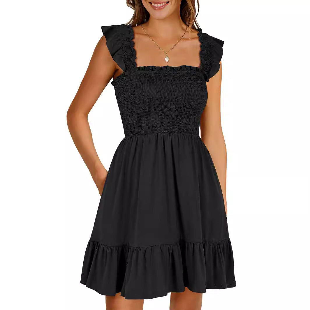 Women's Clothing Dress High Waist Backless