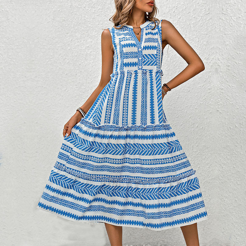 Women's Bohemian Vacation Style European And American Style Dress