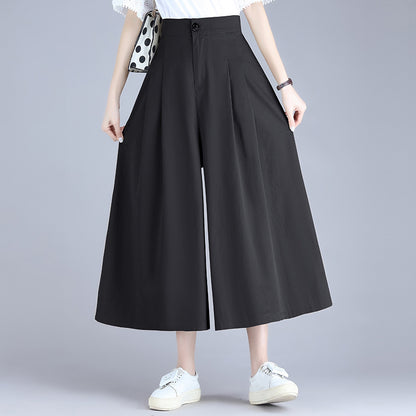 Simple Loose High Waist Straight Casual Pants