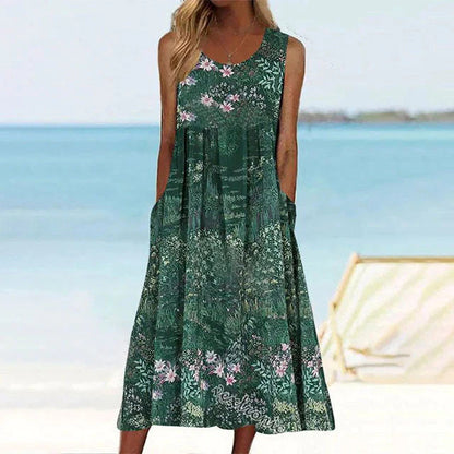 Women's Vacation Style Casual Sleeveless Dress