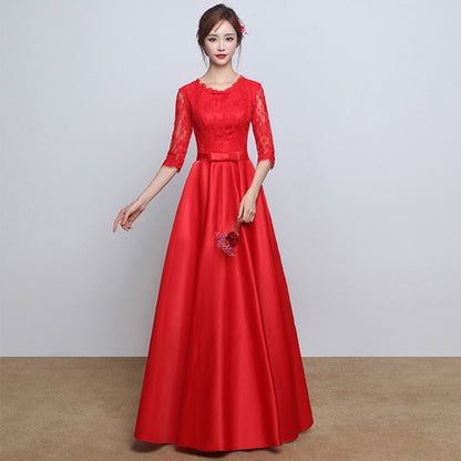 Elegant Slimming Elegant Generous Long Dress