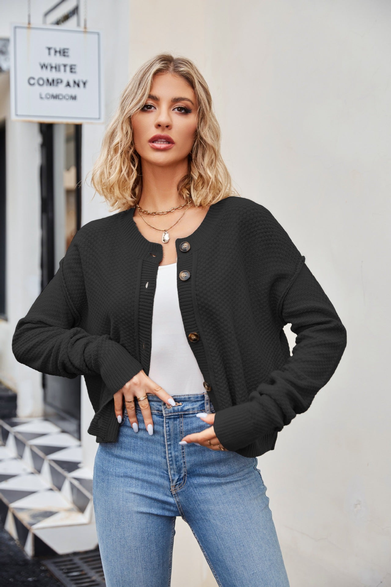 Women's Fashion Loose Cardigan Retro