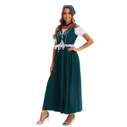 Women's Beer Festival Clothing Multi-color Length Dress