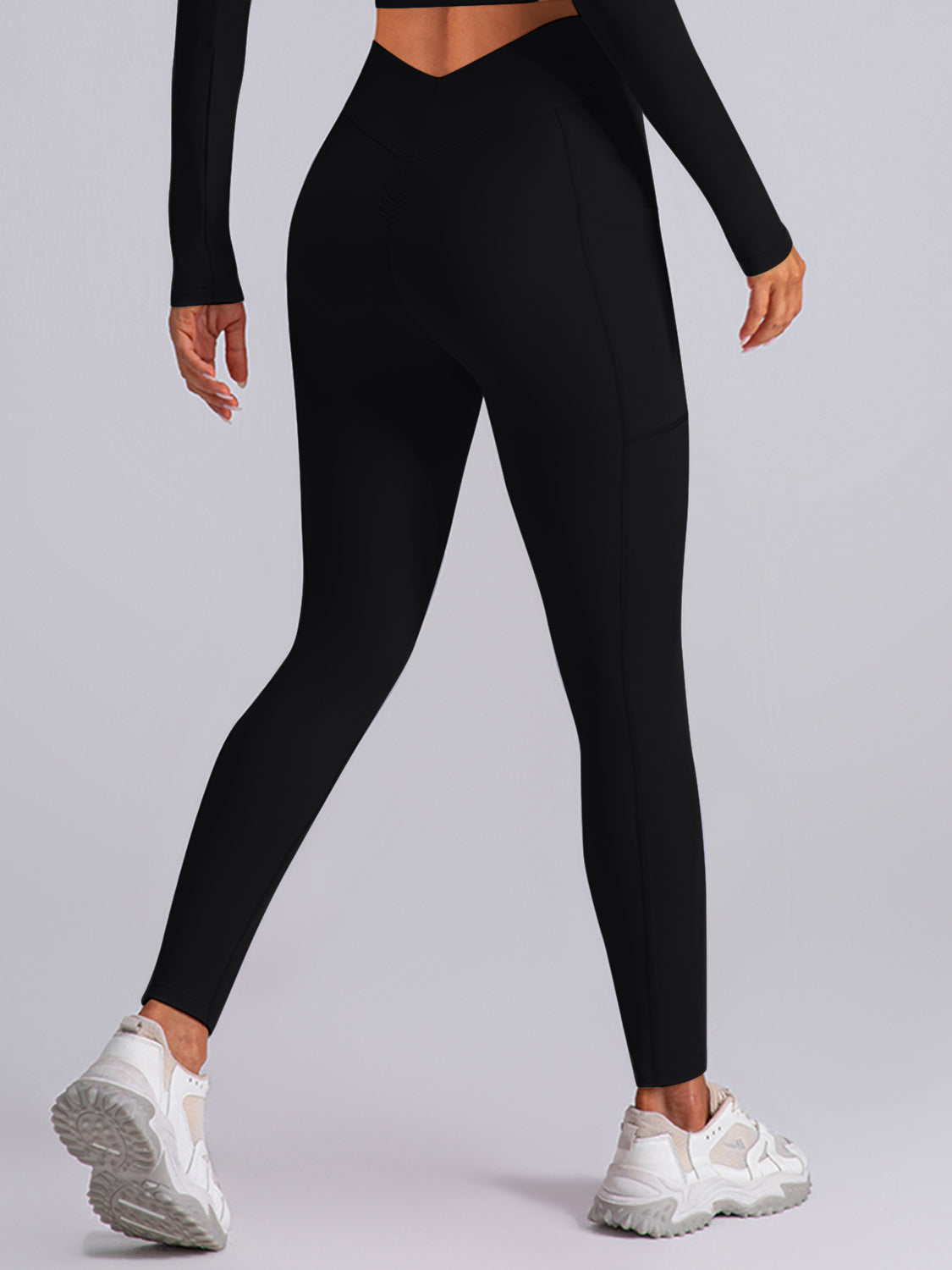 Legging actif taille haute avec poches