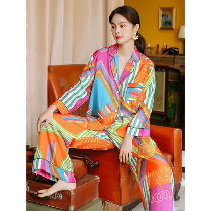 Silk Autumn And Winter Ice Silk Suit Homewear