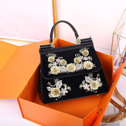 Main de conception unique pour les femmes Designer Flower Ladies Bag