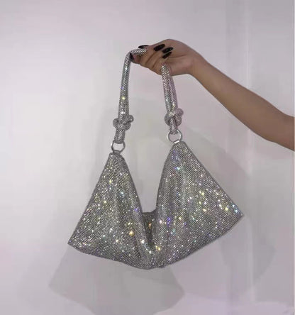 Sac tendance en strass polyvalent, décontracté et simple.