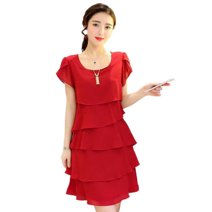 Chiffon Shirt Dress Women's Loose Design