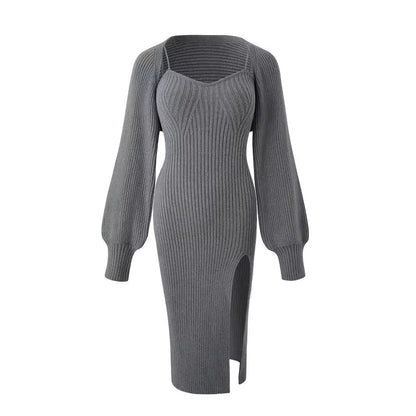 Robe châle à manches courtes en laine élastique pour femme, tenue décontractée et de caractère