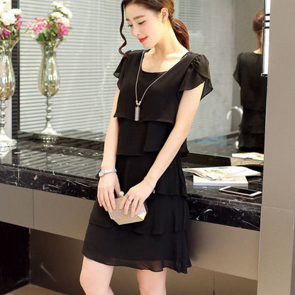 Chiffon Shirt Dress Women's Loose Design