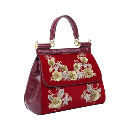 Main de conception unique pour les femmes Designer Flower Ladies Bag