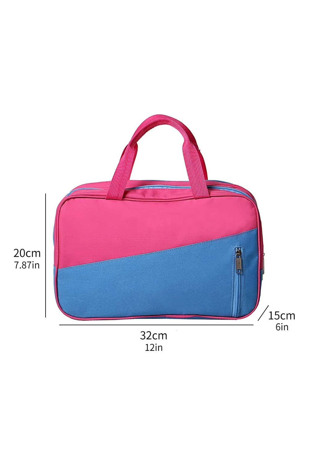 Bonbon Color Block Bolsa de yoga portátil con bolsillo con cremallera múltiple