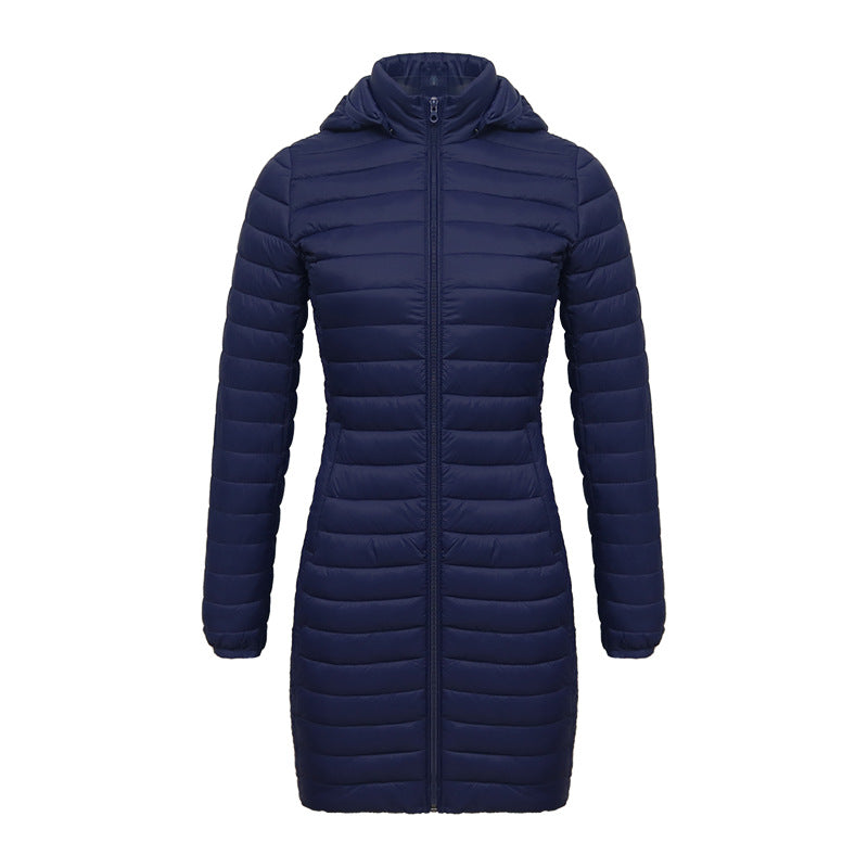 Women's Lightweight Mid-length Slim-fit Cotton-padded Jacket