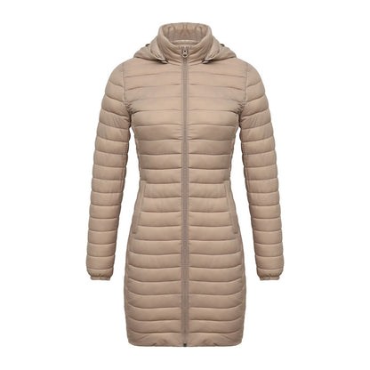 Women's Lightweight Mid-length Slim-fit Cotton-padded Jacket