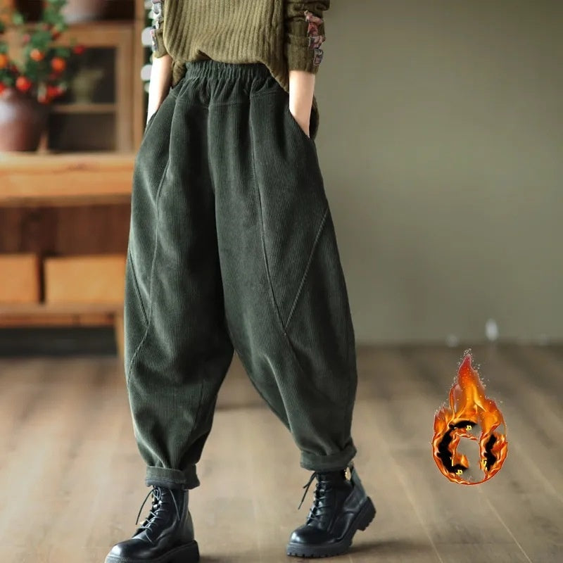 Pantalones con forro polar para niños con forro polar más grueso